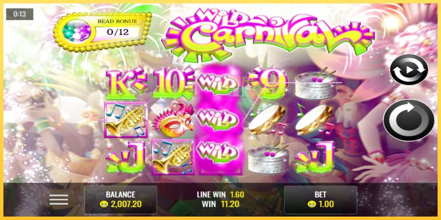 Wild Carnival акча үчүн оюн машинасы, сүрөт 2