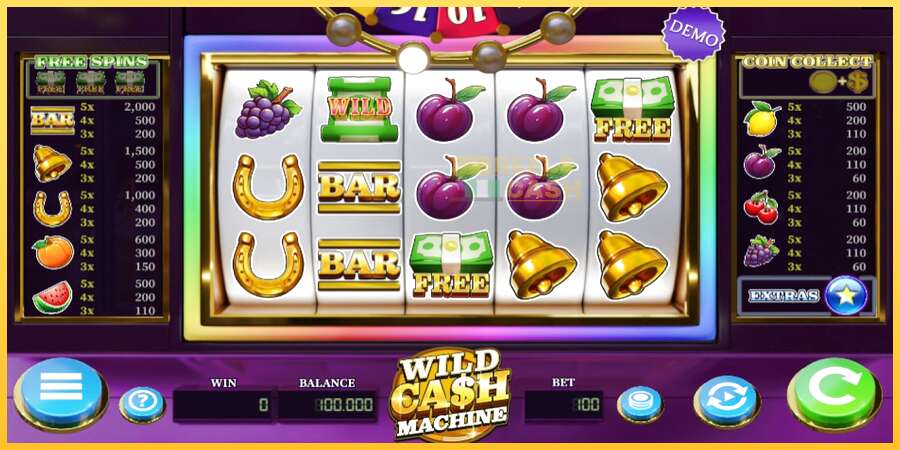 Wild Cash Machine акча үчүн оюн машинасы, сүрөт 1