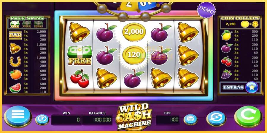 Wild Cash Machine акча үчүн оюн машинасы, сүрөт 3