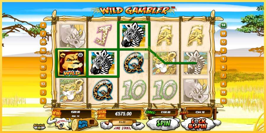 Wild Gambler акча үчүн оюн машинасы, сүрөт 2