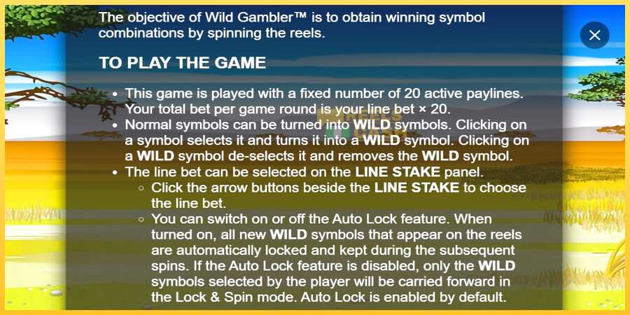 Wild Gambler акча үчүн оюн машинасы, сүрөт 7