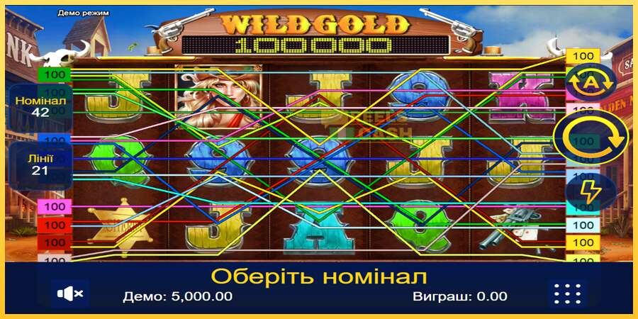 Wild Gold 100000 акча үчүн оюн машинасы, сүрөт 1