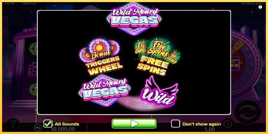 Wild Money Vegas акча үчүн оюн машинасы, сүрөт 1