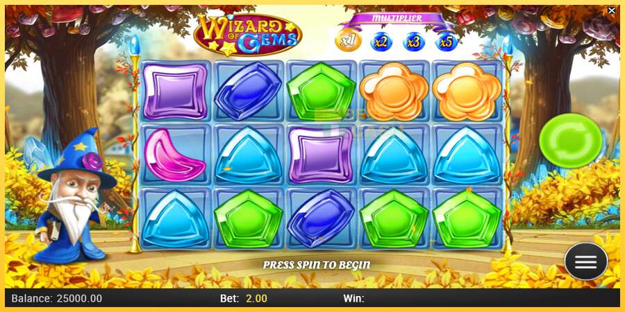 Wizard of Gems акча үчүн оюн машинасы, сүрөт 1