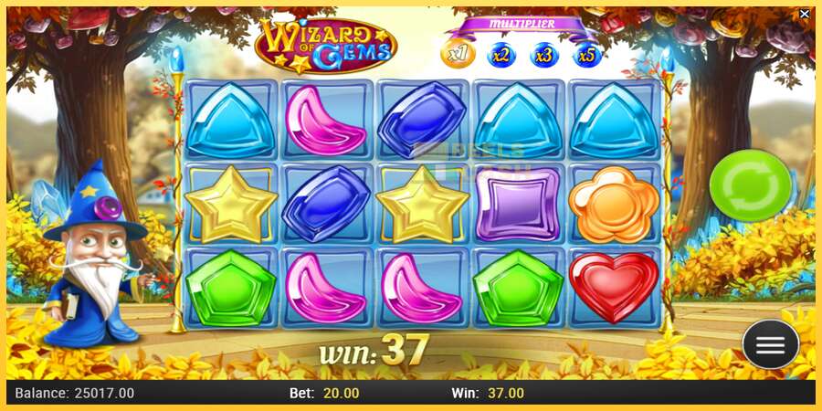 Wizard of Gems акча үчүн оюн машинасы, сүрөт 3