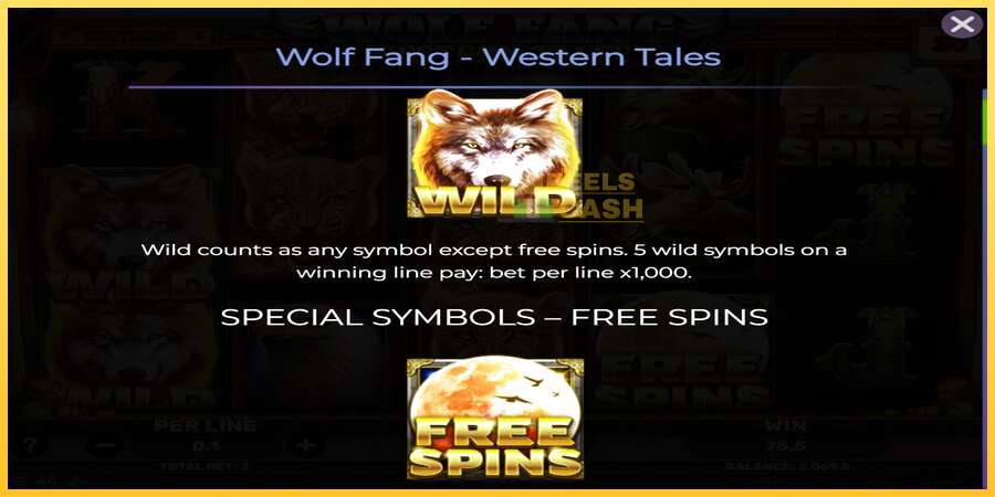 Wolf Fang - Western Tales акча үчүн оюн машинасы, сүрөт 4