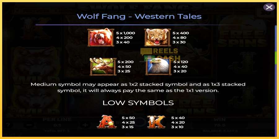 Wolf Fang - Western Tales акча үчүн оюн машинасы, сүрөт 5