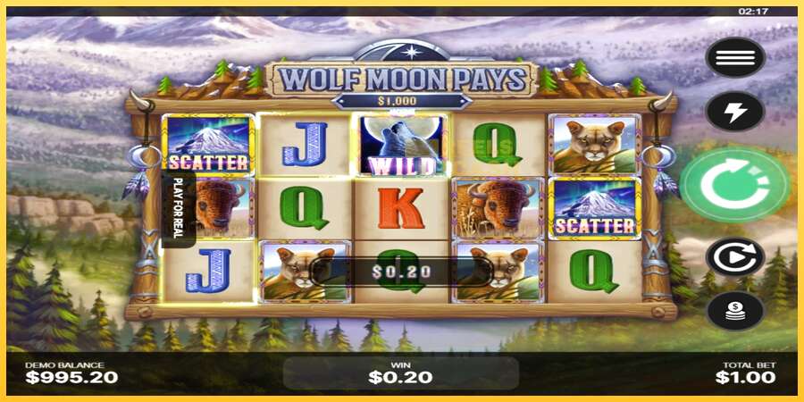 Wolf Moon Pays акча үчүн оюн машинасы, сүрөт 3