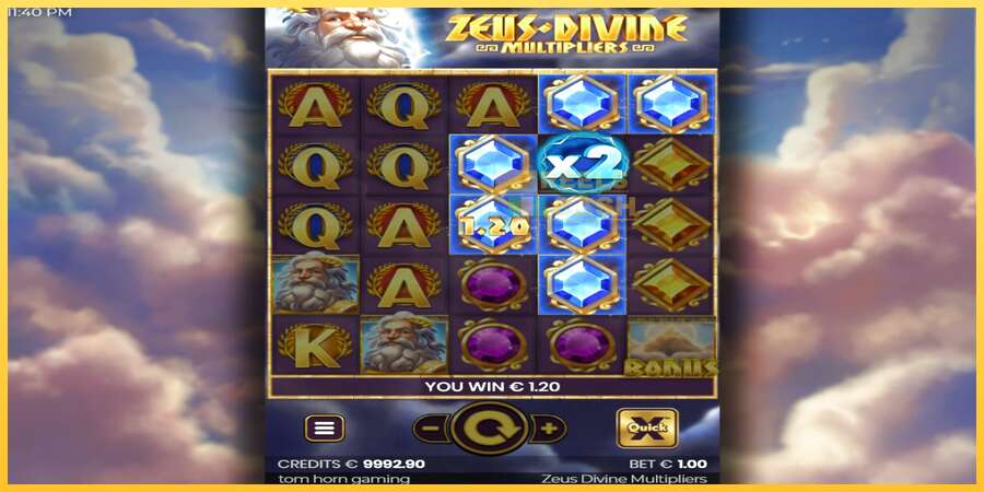 Zeus Divine Multipliers акча үчүн оюн машинасы, сүрөт 3