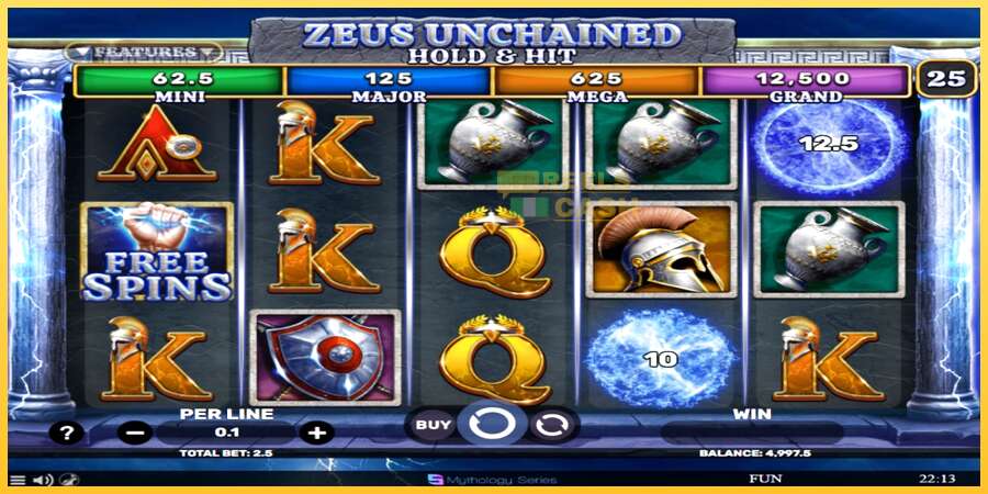 Zeus Unchained - Hold & Hit акча үчүн оюн машинасы, сүрөт 2