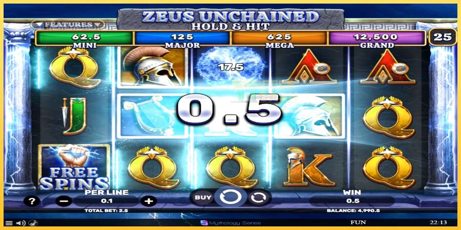 Zeus Unchained - Hold & Hit акча үчүн оюн машинасы, сүрөт 3