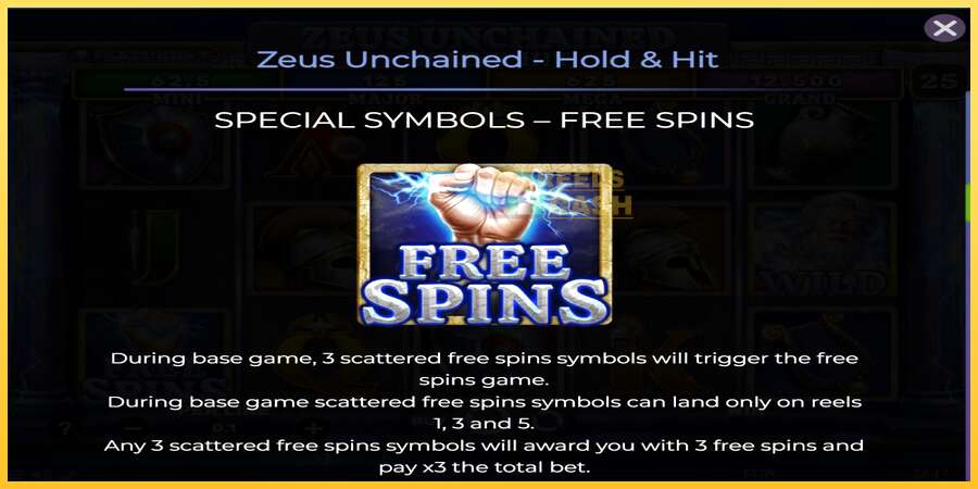 Zeus Unchained - Hold & Hit акча үчүн оюн машинасы, сүрөт 5