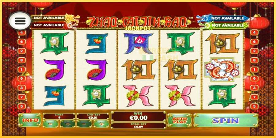 Zhao Cai Jin Bao Jackpot акча үчүн оюн машинасы, сүрөт 1