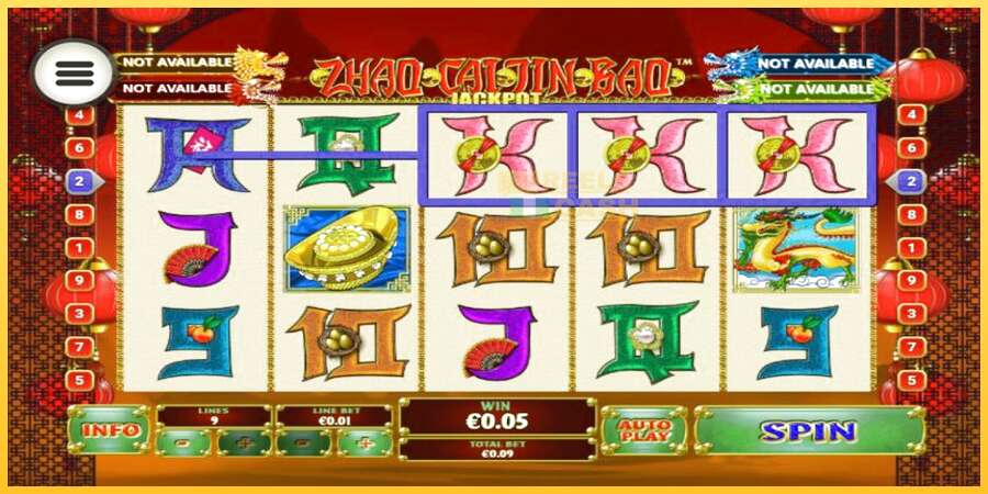 Zhao Cai Jin Bao Jackpot акча үчүн оюн машинасы, сүрөт 2