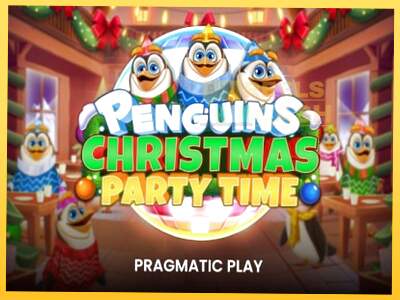 Penguins Christmas Party Time акча үчүн оюн машинасы