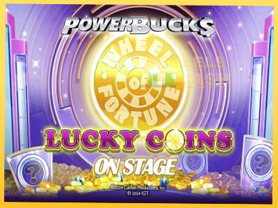 PowerBucks Wheel of Fortune Lucky Coins On Stage акча үчүн оюн машинасы